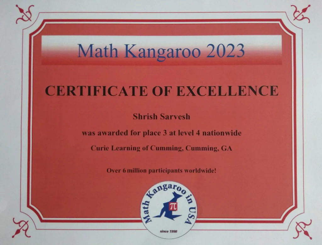 Math Kangaroo National Level 2023