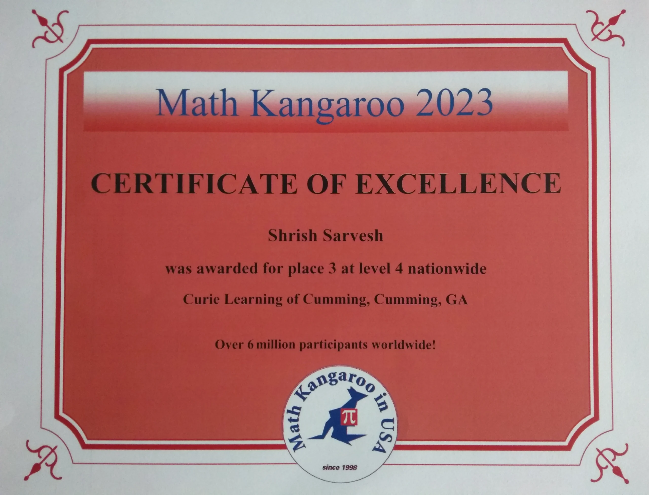 Math Kangaroo National Level 2023