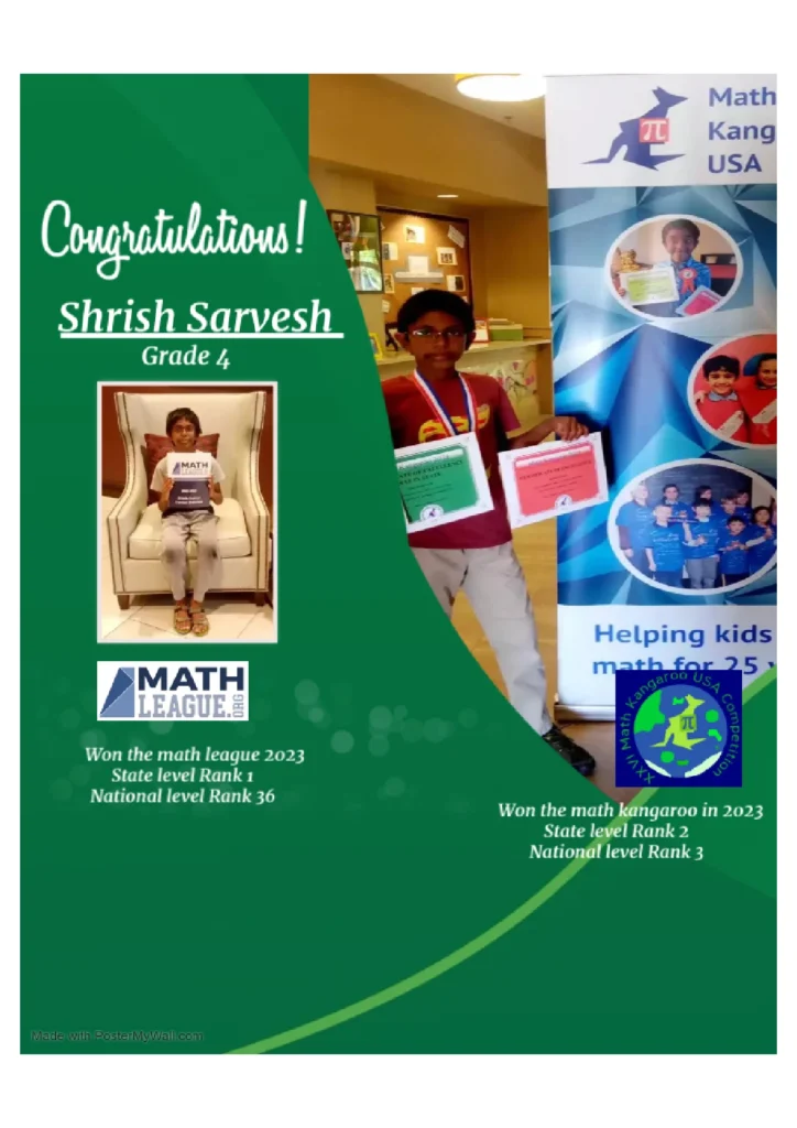 Math Kangaroo & Math League 2023