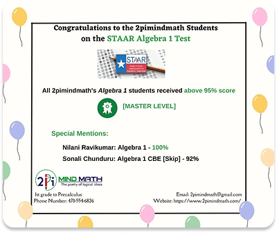 STAAR Algebra 2023